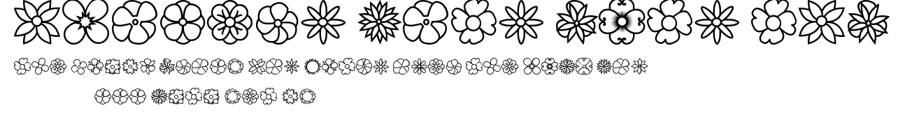 Flowers dots bats tfb.ttf字體轉換器圖片