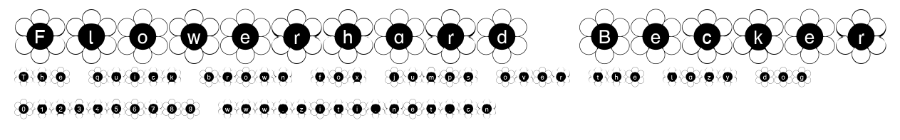 Flowerhard Becker.ttf字體轉換器圖片