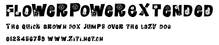 FlowerPowerExtended.ttf字體轉換器圖片
