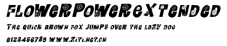 FlowerPowerExtended.ttf字體轉換器圖片