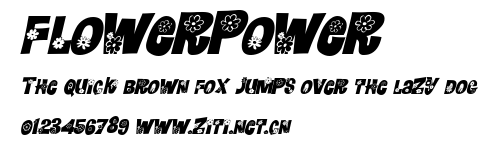 FlowerPower.ttf字體轉換器圖片