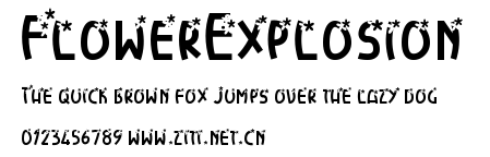 FlowerExplosion.ttf字體轉換器圖片