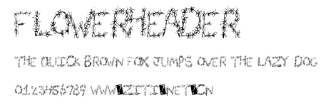 FlowerHeader.ttf字體轉換器圖片