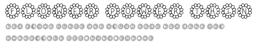 Flower Power Thin.ttf字體轉換器圖片
