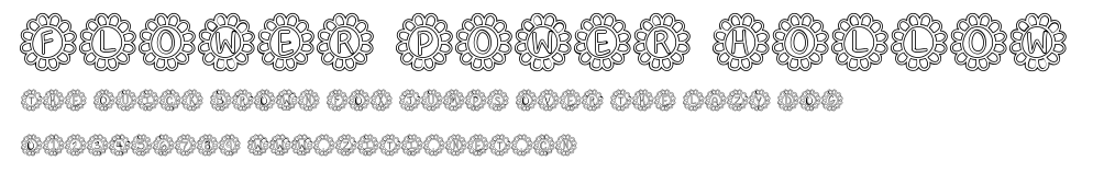 Flower Power Hollow.ttf字體轉換器圖片