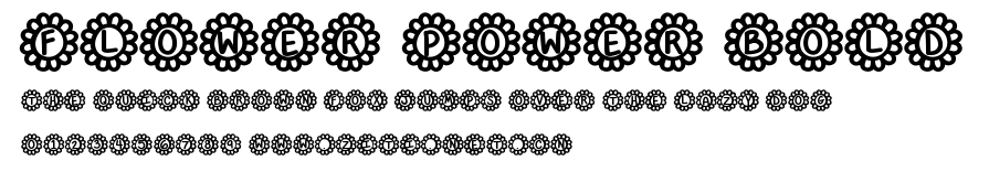 Flower Power Bold.ttf字體轉換器圖片