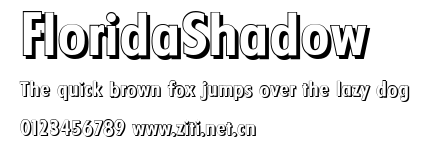 FloridaShadow.ttf字體轉換器圖片