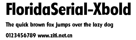 FloridaSerial-Xbold.ttf字體轉換器圖片