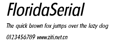 FloridaSerial.ttf字體轉換器圖片