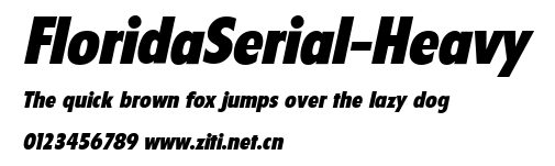 FloridaSerial-Heavy.ttf字體轉換器圖片