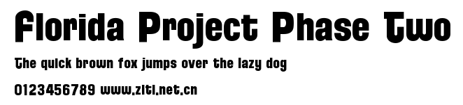 Florida Project Phase Two.ttf字體轉換器圖片