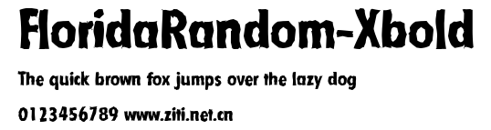 FloridaRandom-Xbold.ttf字體轉換器圖片