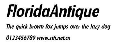 FloridaAntique.ttf字體轉換器圖片