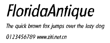 FloridaAntique.ttf字體轉換器圖片