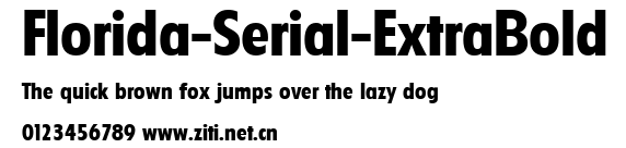 Florida-Serial-ExtraBold.ttf字體轉換器圖片