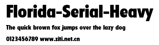 Florida-Serial-Heavy.ttf字體轉換器圖片