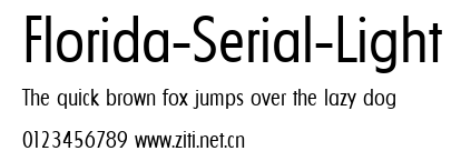 Florida-Serial-Light.ttf字體轉換器圖片