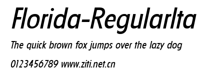 Florida-RegularIta.ttf字體轉換器圖片