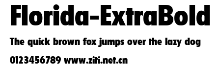 Florida-ExtraBold.ttf字體轉換器圖片