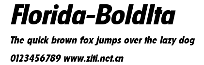 Florida-BoldIta.ttf字體轉換器圖片