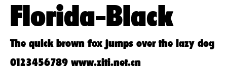 Florida-Black.ttf字體轉換器圖片