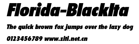 Florida-BlackIta.ttf字體轉換器圖片