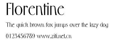 Florentine.ttf字體轉換器圖片