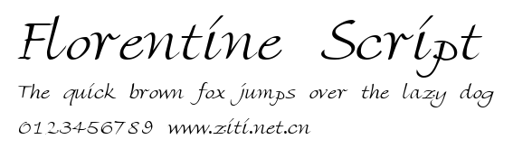 Florentine Script.ttf字體轉換器圖片