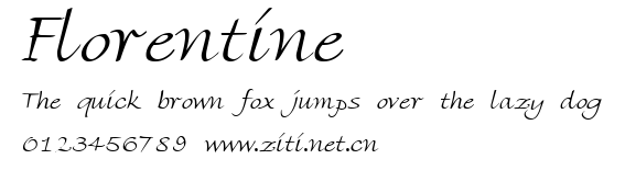 Florentine.ttf字體轉換器圖片