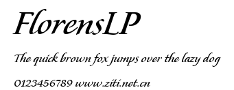 FlorensLP.ttf字體轉換器圖片