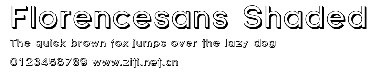 Florencesans Shaded.ttf字體轉換器圖片