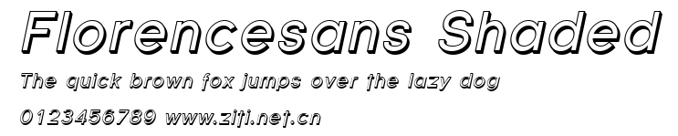 Florencesans Shaded.ttf字體轉換器圖片