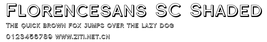 Florencesans SC Shaded.ttf字體轉換器圖片