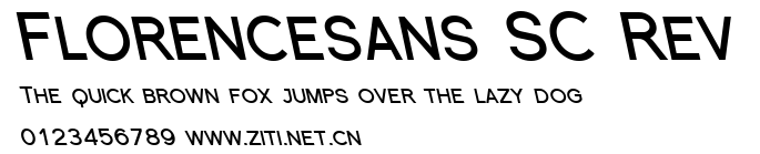 Florencesans SC Rev.ttf字體轉換器圖片