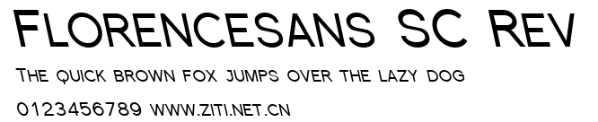 Florencesans SC Rev.ttf字體轉換器圖片