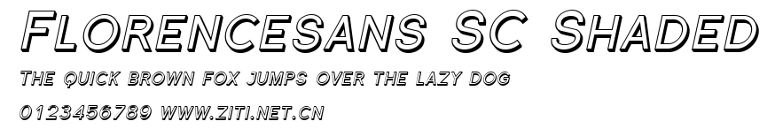Florencesans SC Shaded.ttf字體轉換器圖片