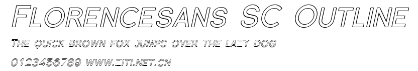 Florencesans SC Outline.ttf字體轉換器圖片
