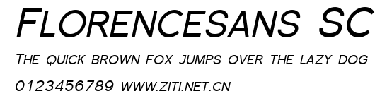 Florencesans SC.ttf字體轉換器圖片
