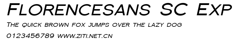 Florencesans SC Exp.ttf字體轉換器圖片