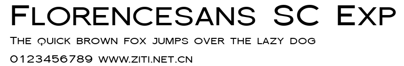 Florencesans SC Exp.ttf字體轉換器圖片