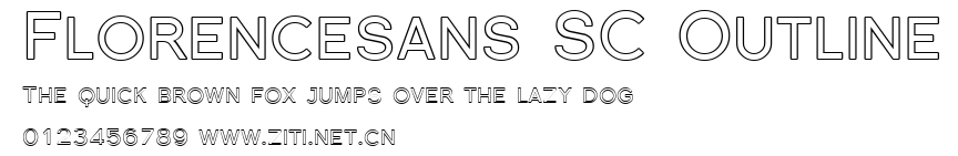 Florencesans SC Outline.ttf字體轉換器圖片