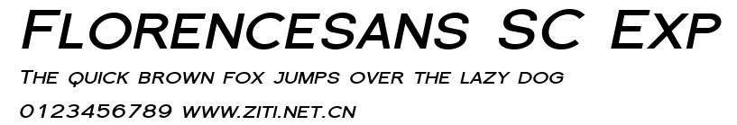 Florencesans SC Exp.ttf字體轉換器圖片