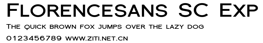 Florencesans SC Exp.ttf字體轉換器圖片
