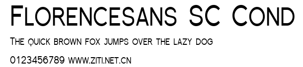 Florencesans SC Cond.ttf字體轉換器圖片