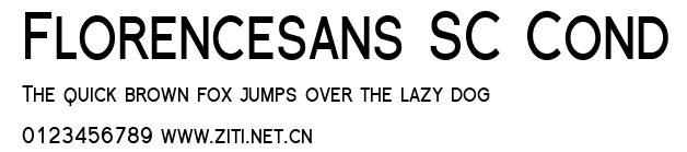 Florencesans SC Cond.ttf字體轉換器圖片