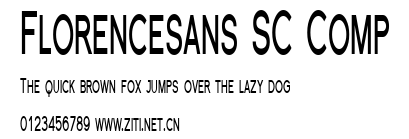 Florencesans SC Comp.ttf字體轉換器圖片