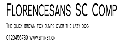 Florencesans SC Comp.ttf字體轉換器圖片