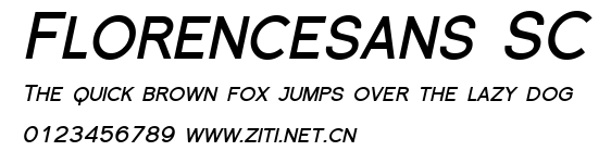 Florencesans SC.ttf字體轉換器圖片