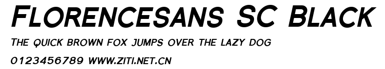 Florencesans SC Black.ttf字體轉換器圖片