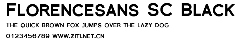 Florencesans SC Black.ttf字體轉換器圖片
